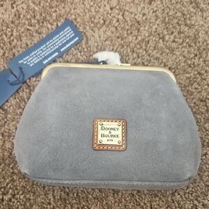 Dooney & Bourke Gray Suede Cosmetic Case